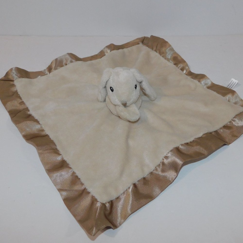 Cloud B Peakaboo Lovie Bunny Rabbit Security blanket Tan Brown  Baby Lovey Nunu